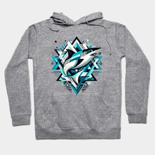 Abstract Animal Shark 1 Hoodie